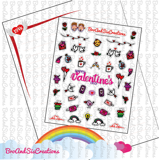 Valentine's Doodles - Digital Download
